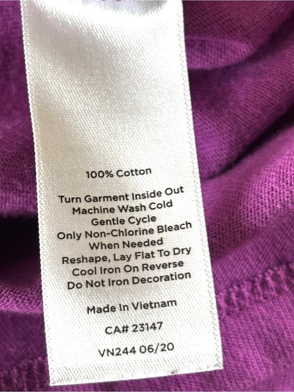 Talbots Holiday Graphic Long Sleeve Tee Purple Size 1XP - Picture 4 of 4